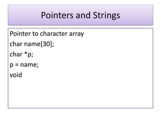 Strings in C language | PPTX