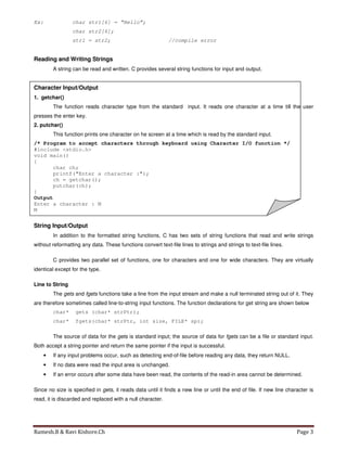 Strings-Computer programming | PDF