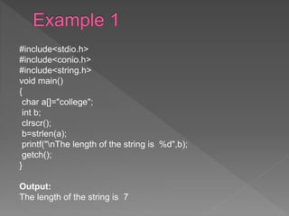 Strings | PPT