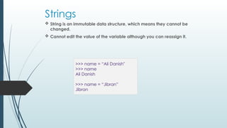 Python Strings Basics with Common Methods.pptx
