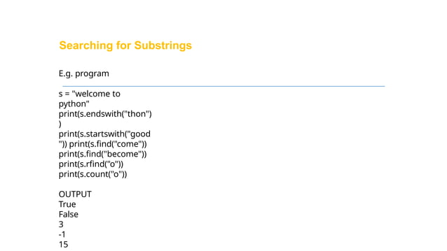 string manipulation in python ppt for grade 11 cbse | PPT