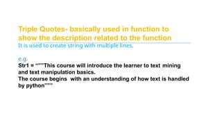 string manipulation in python ppt for grade 11 cbse | PPTX