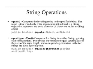 Strings power point in detail with examples | PPT