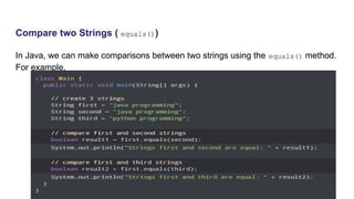 Comprehensive Guide to Java Strings: Creation, Methods, and Best ...