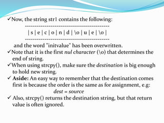 Strings and pointers | PPT