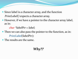 Strings and pointers | PPT
