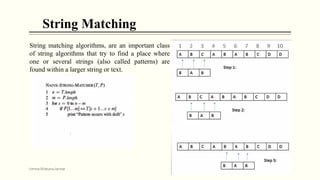 String Searching and Matching | PPTX