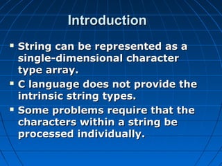 Strings in c | PPT