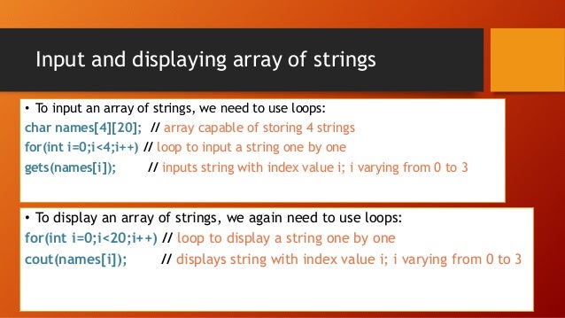 Strings in c++
