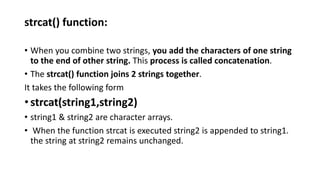 Strings in c mrs.sowmya jyothi | PDF
