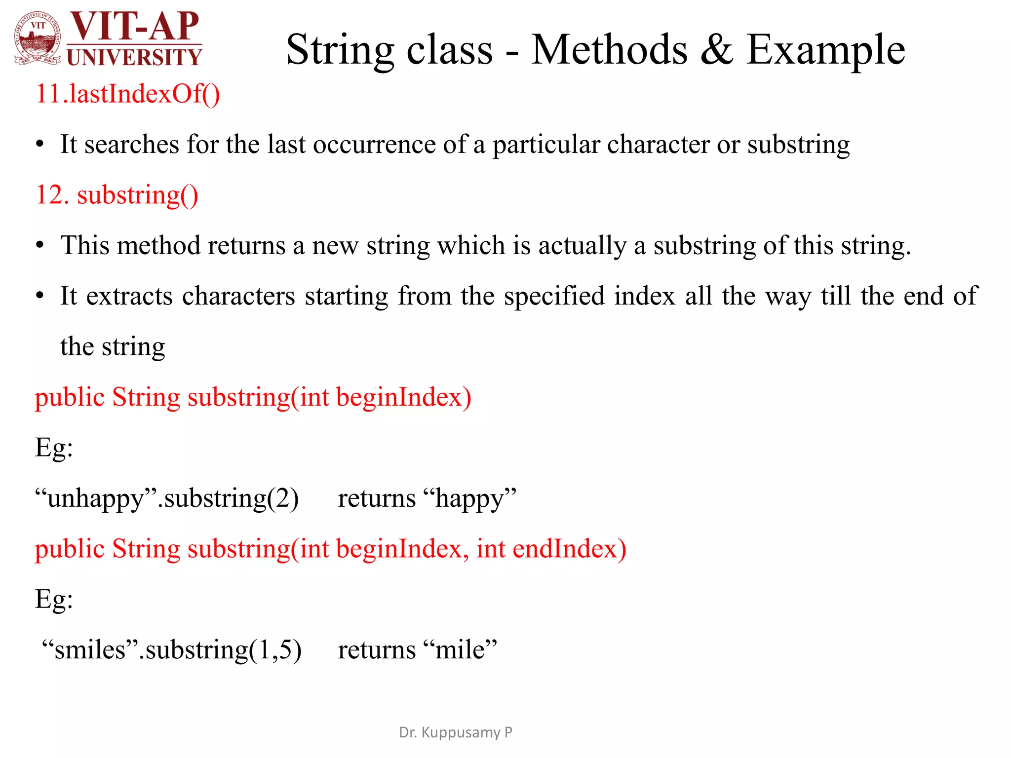Strings in java | PPT