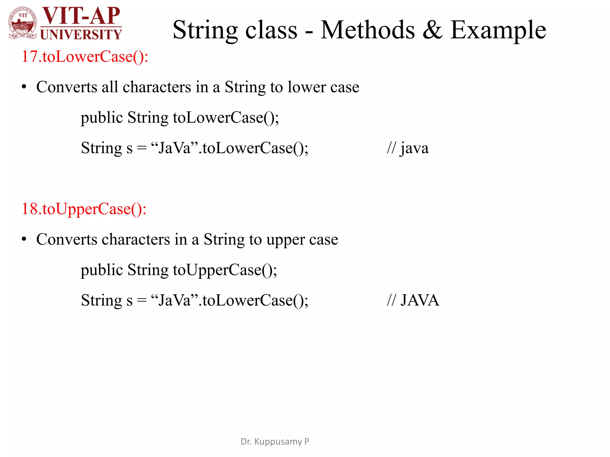 Strings in java | PPT
