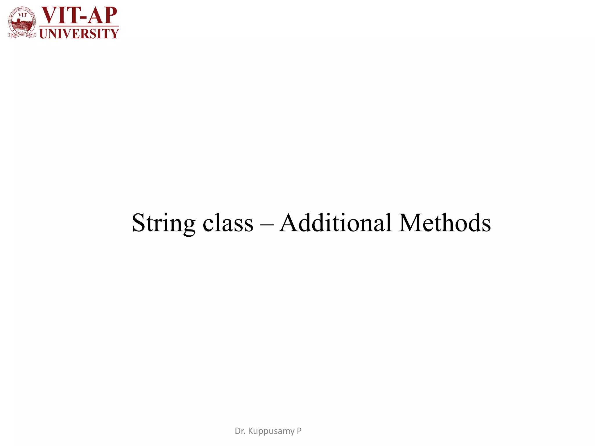Strings in java | PDF