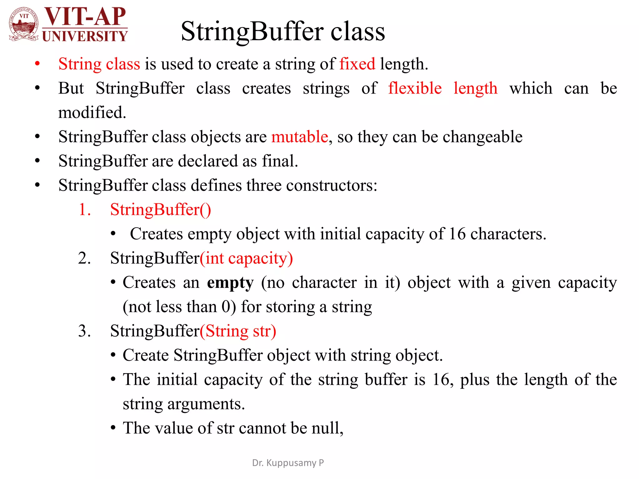 Strings in java | PDF