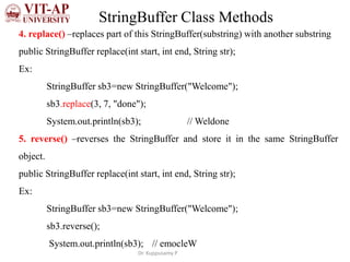Strings in java | PPT image.