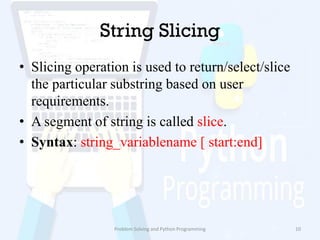 Strings in python | PDF