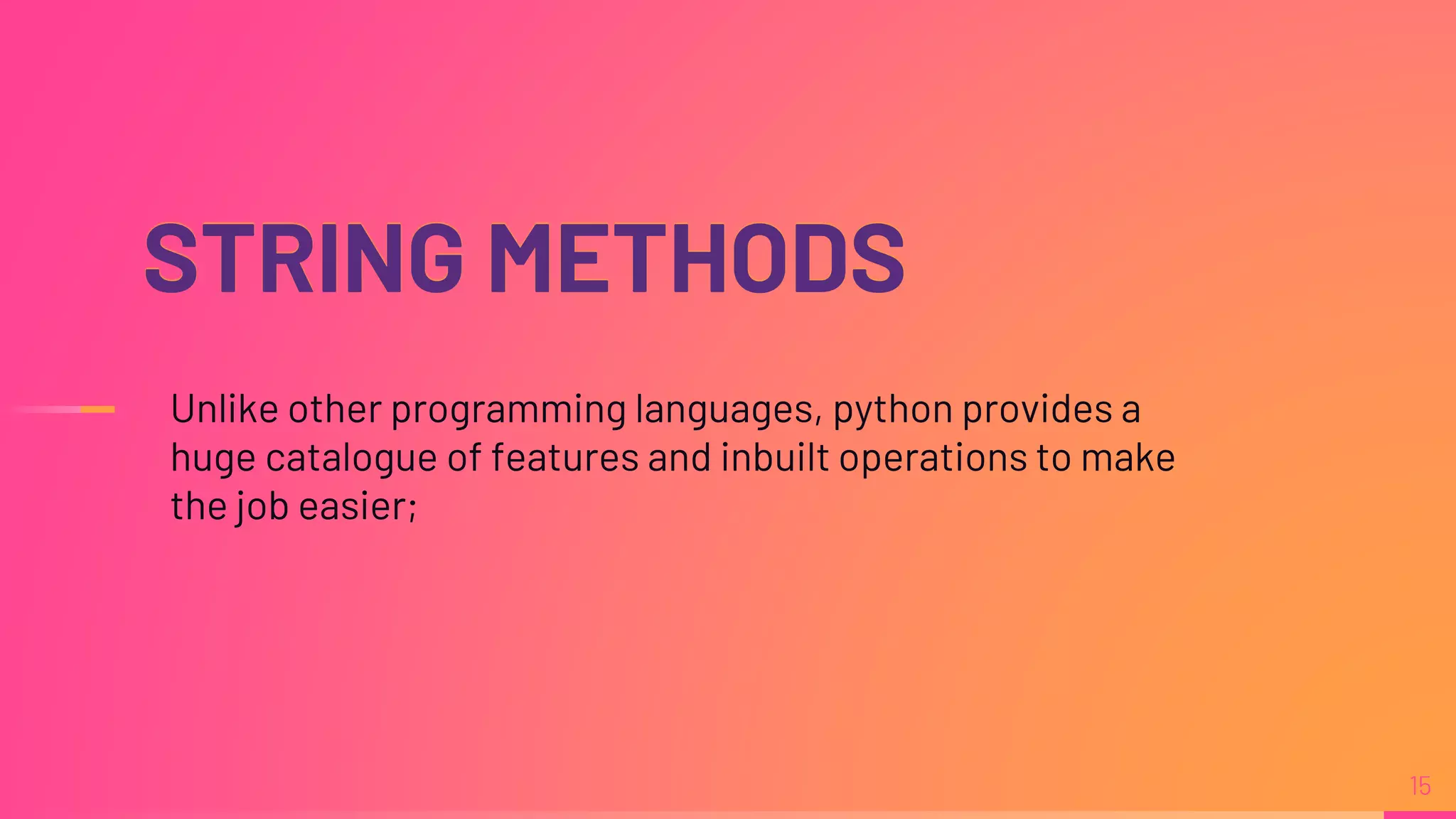 STRINGS IN PYTHON | PPTX
