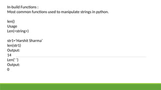 strings in Python.pptx compurt science engg | PPTX