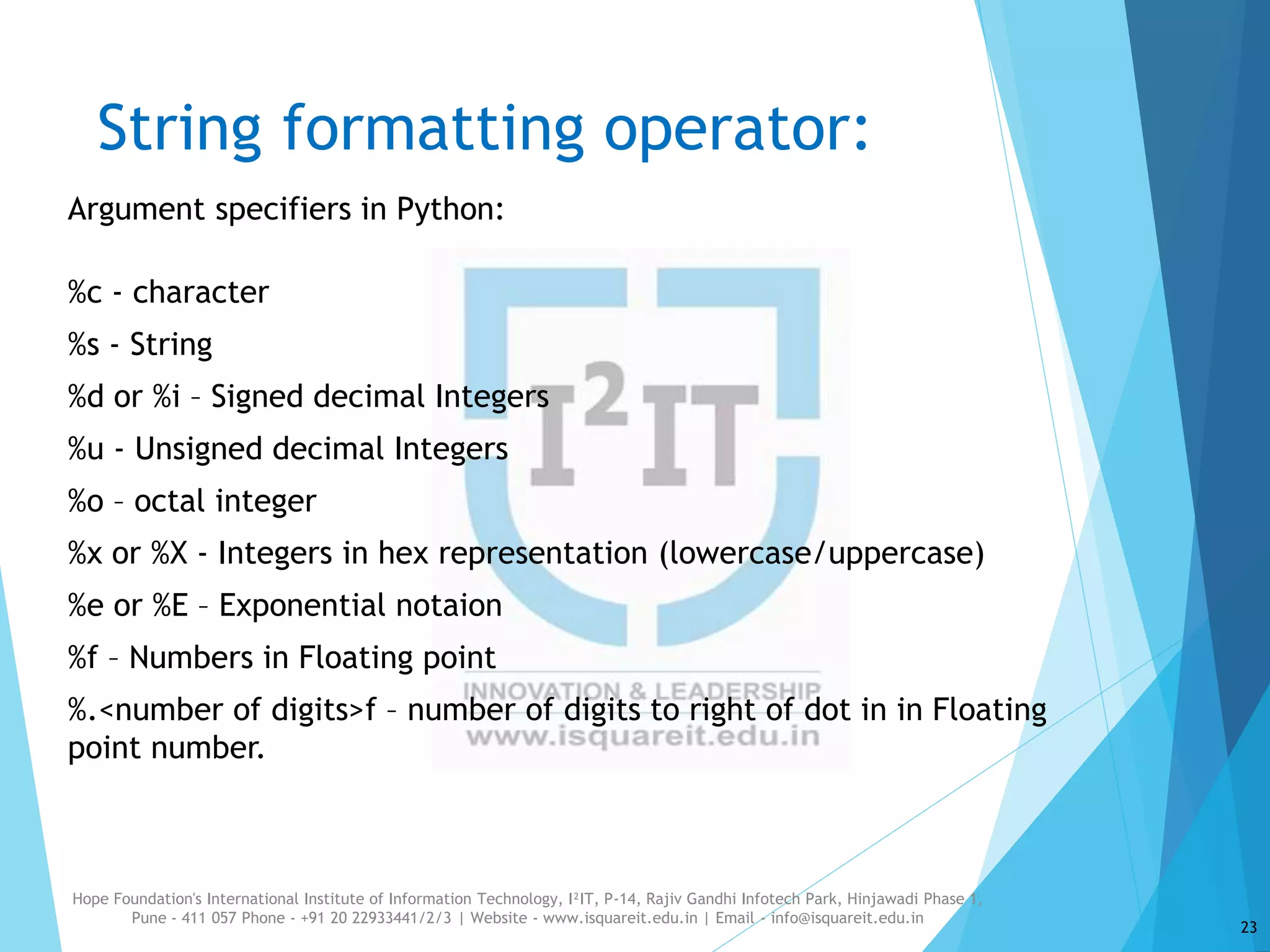 Strings in Python | PPTX
