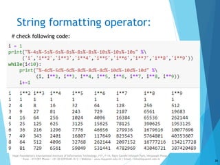 Strings in Python | PPTX