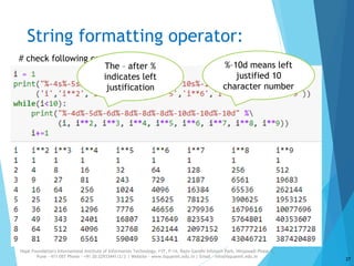 Strings in Python | PPTX