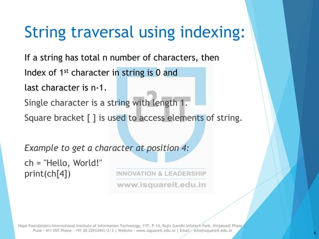 Strings in Python | PPTX