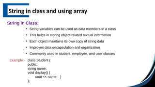Strings_oops for object oriented programming.pptx