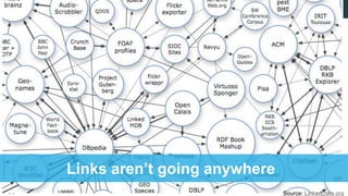 17 Source: LinkedData.org
Links aren‟t going anywhere
 