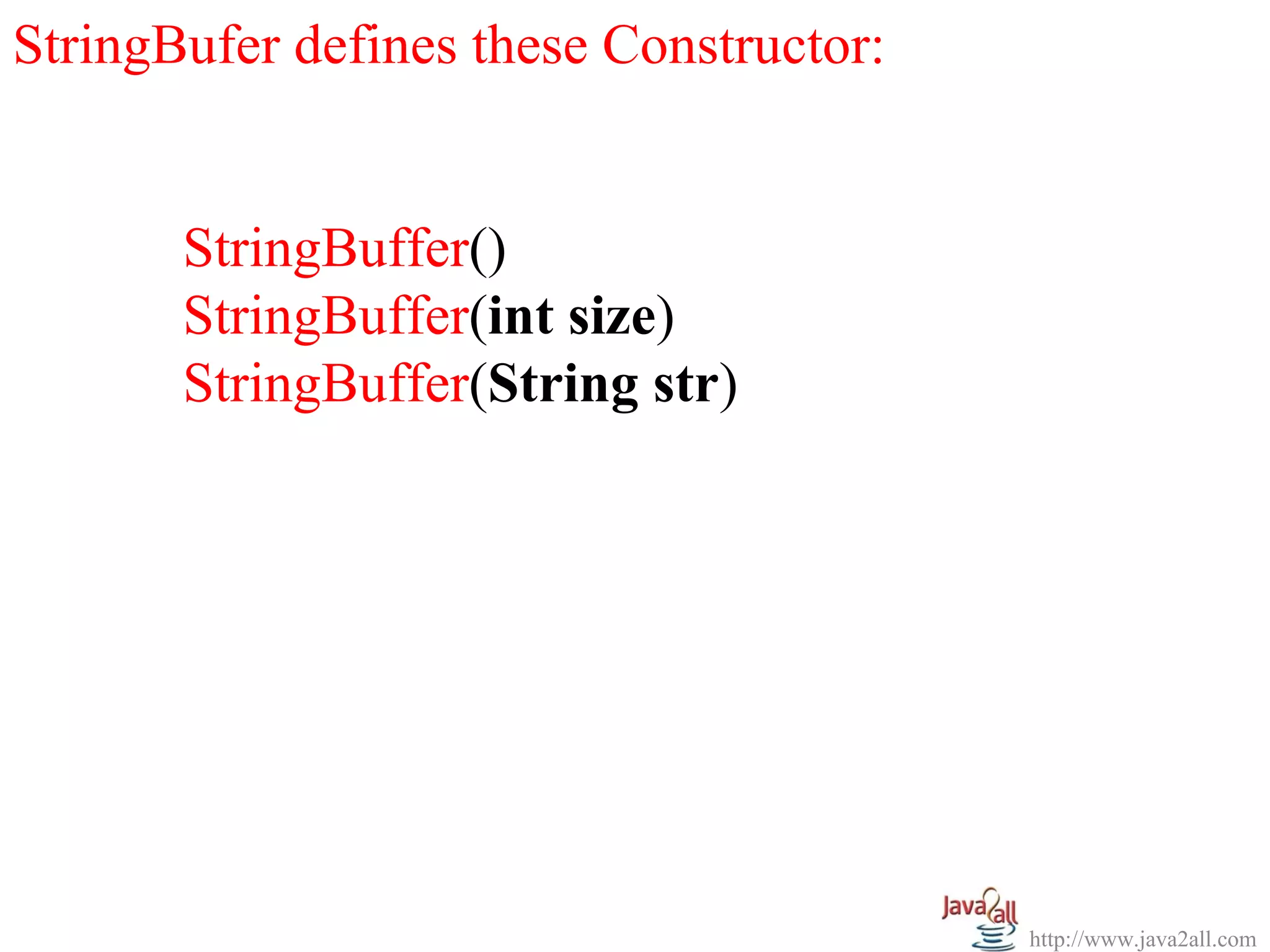 String and string buffer | PPS