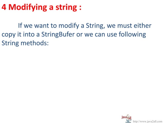 String and string buffer | PPS
