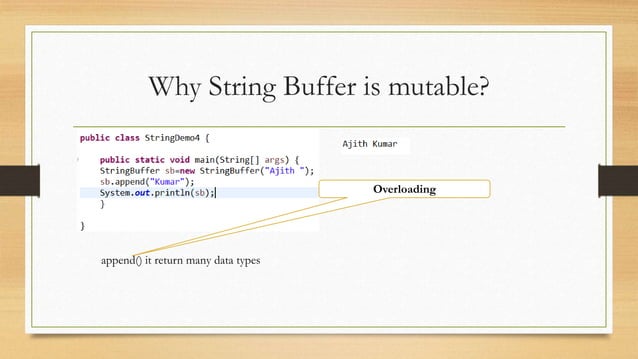 String, string builder, string buffer | PPTX