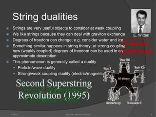 Einstein M Theory , String Theory and The Future | PPTX | Physics | Science