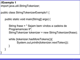 String tokenizer | PPT