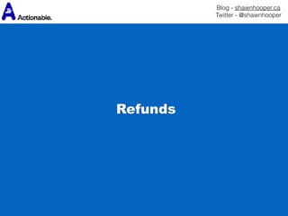 Blog - shawnhooper.ca 
Twitter - @shawnhooper
Refunds
 
