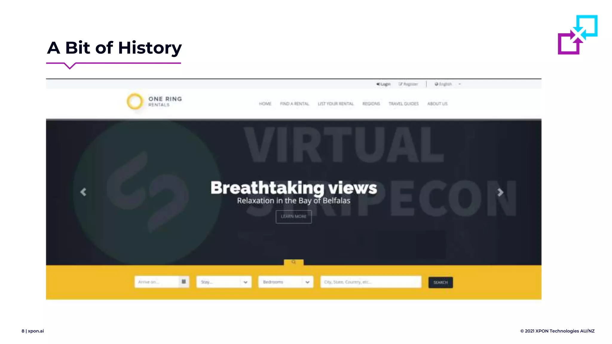 8 | xpon.ai © 2021 XPON Technologies AU/NZ
A Bit of History
 