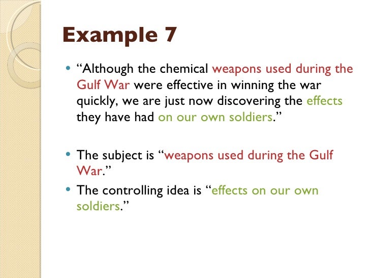 good topic sentence examples