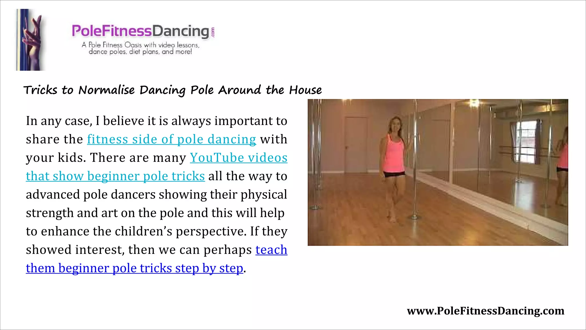 Stripper or Fitness How to Explain Dancing Pole to Your Kids?