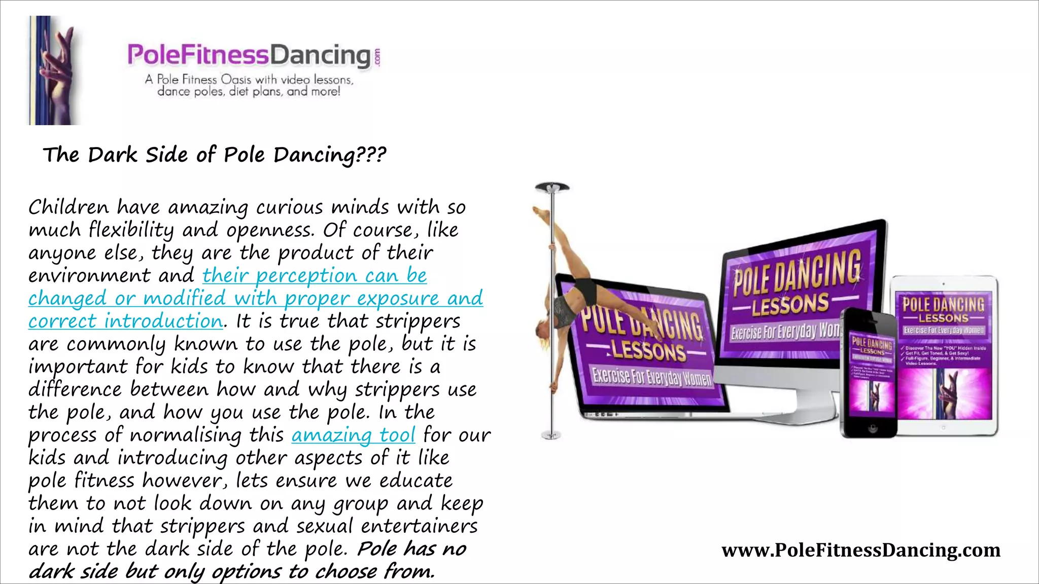 Stripper or Fitness How to Explain Dancing Pole to Your Kids?