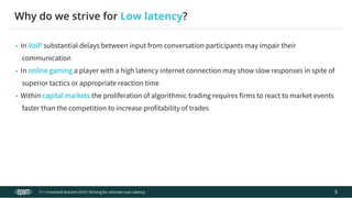 Striving for ultimate Low Latency | PDF