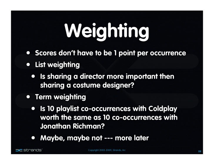 Strands Recked Recommendations 101