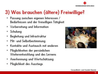 Lebenslanges Lernen und freiwilliges Engagement im Gemeinwesen:Gesundheitsförderung mit und für ältere Menschen