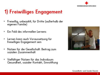 Lebenslanges Lernen und freiwilliges Engagement im Gemeinwesen:Gesundheitsförderung mit und für ältere Menschen