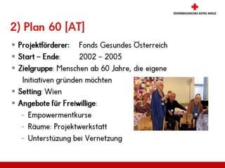 Lebenslanges Lernen und freiwilliges Engagement im Gemeinwesen:Gesundheitsförderung mit und für ältere Menschen