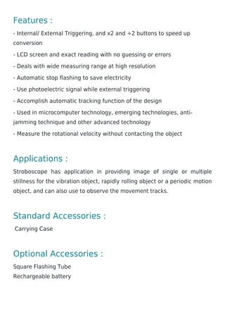 Stroboscope | PDF