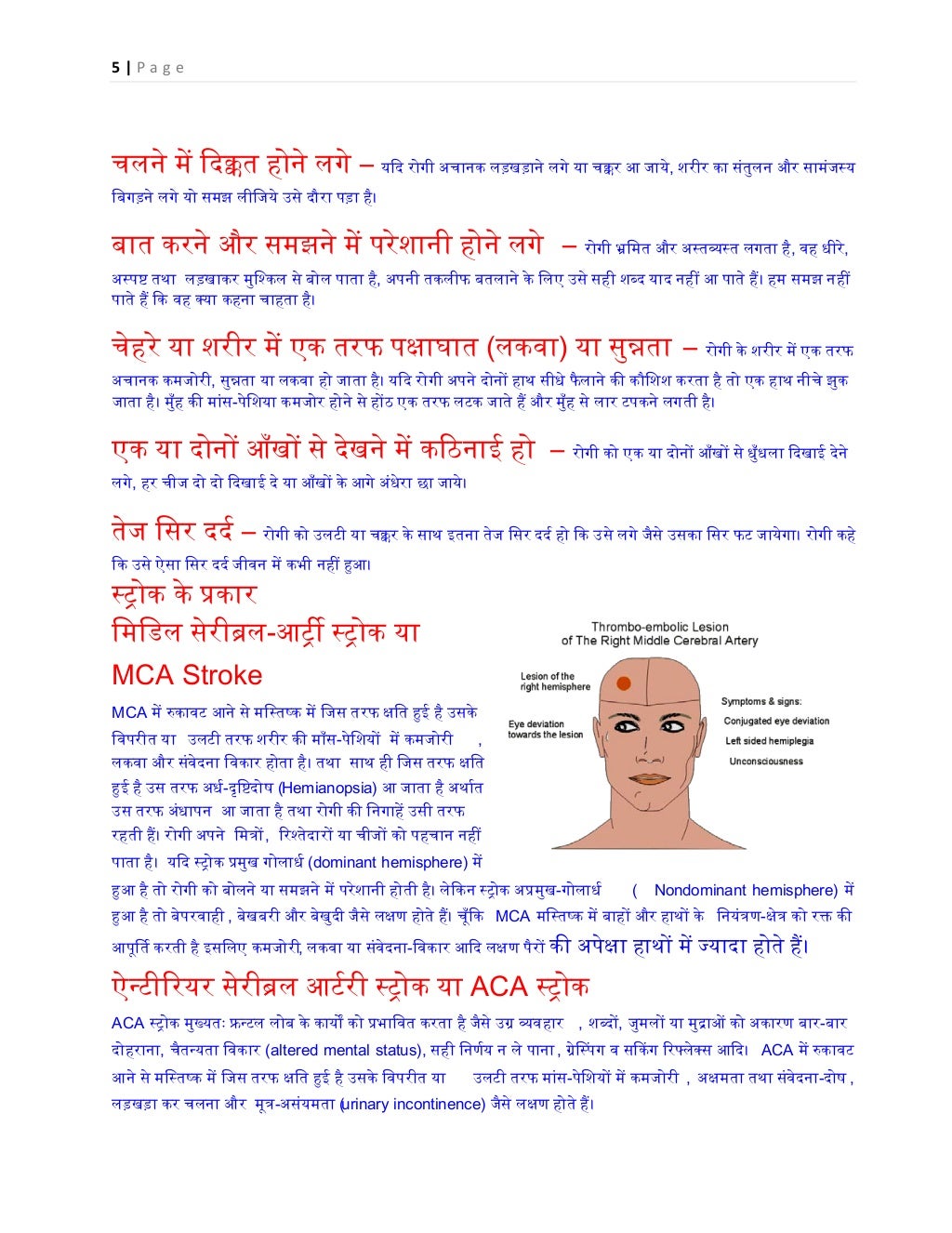 Stroke in Hindi