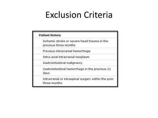 Exclusion Criteria
 