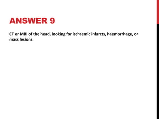 ANSWER 3Transient aphasia 