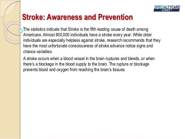 Stroke awareness symptoms, causes, risk factors and prevention | PPTX