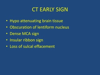 Spring Sign Ct Scan stroke FOAM Acute central nervous system injury with abrupt onset | PDF