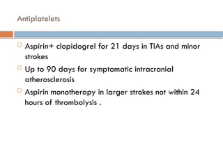 STROKE, definition, risks and management | PPTX